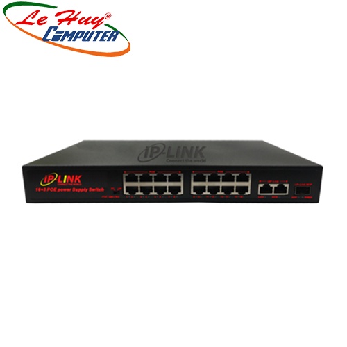 Bộ chia mạng Switch IP-Link IPL-16POE 16 Port PoE + 2 Port Up Link + 1 Port SFP