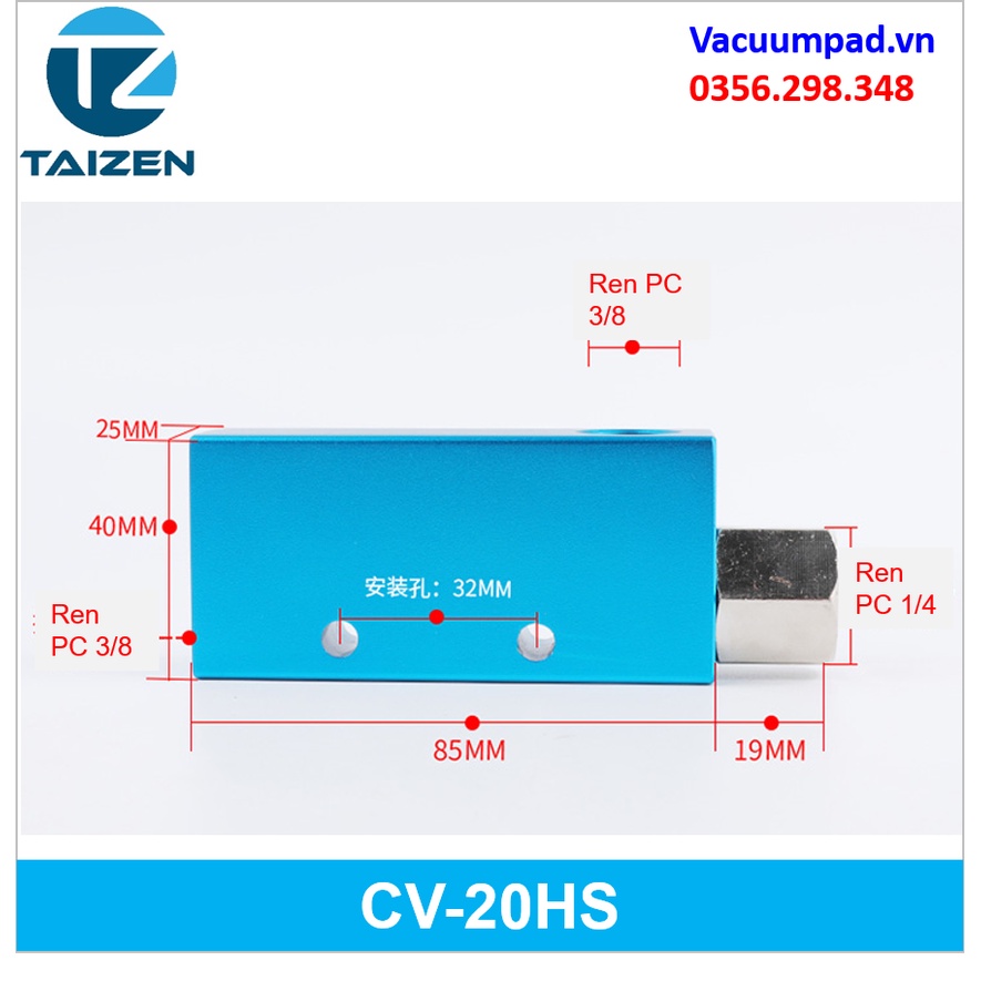 Van hút chân không khí nén CV-10/15/20/25/30HS TPM