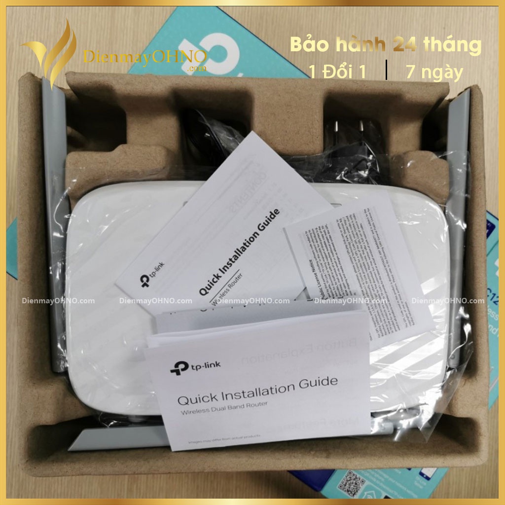 Router Modem Wifi TP Link TPLink Archer C50 4 Râu 5Ghz Xuyên Tường - Moden Model Bộ Cục Phát Wifi 5Ghz 2 Băng Tần