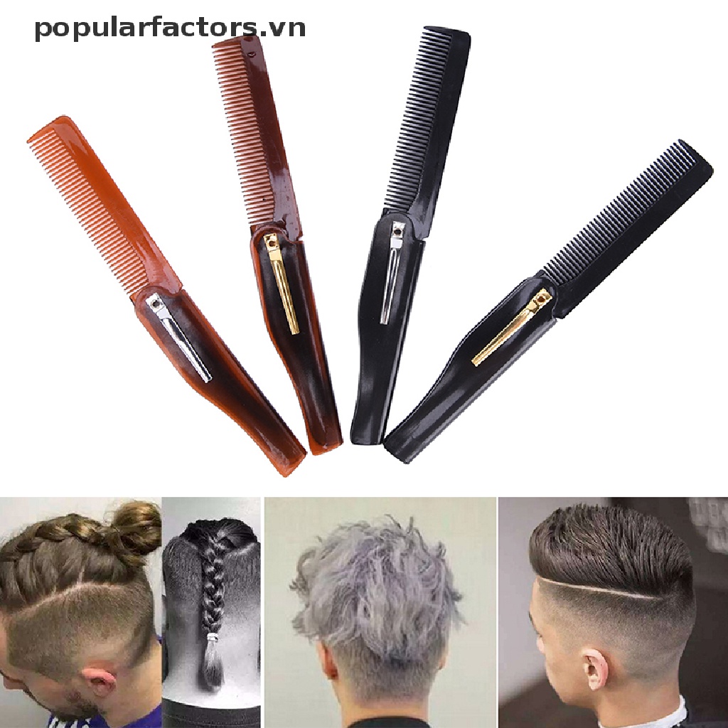 Lược Chải Tóc / Râu Gấp Gọn Bỏ Túi 1 Lần Tiện Dụng