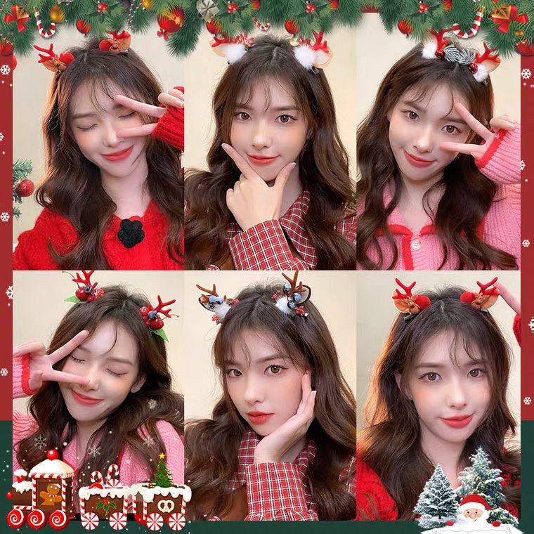 Kẹp tóc nữ giáng sinh