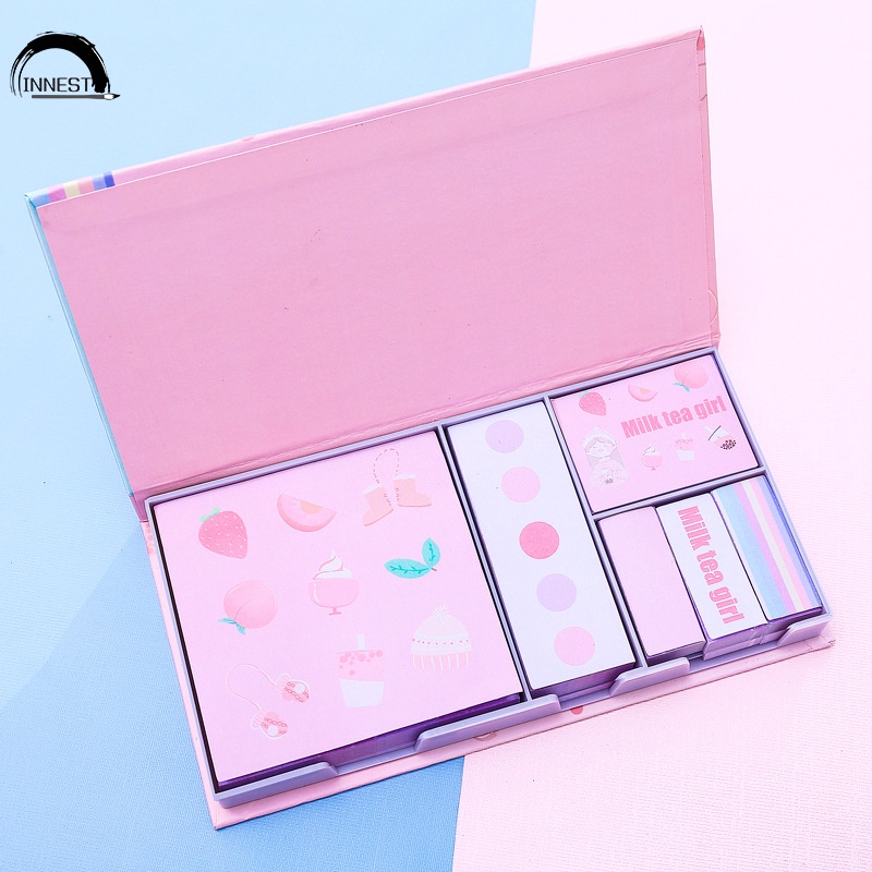 Set Giấy Ghi Chú 6 Trong Một Họa Tiết Bầu Trời Sao Tiện Dụng