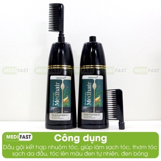 Dầu gội nhuộm tóc đen medhair