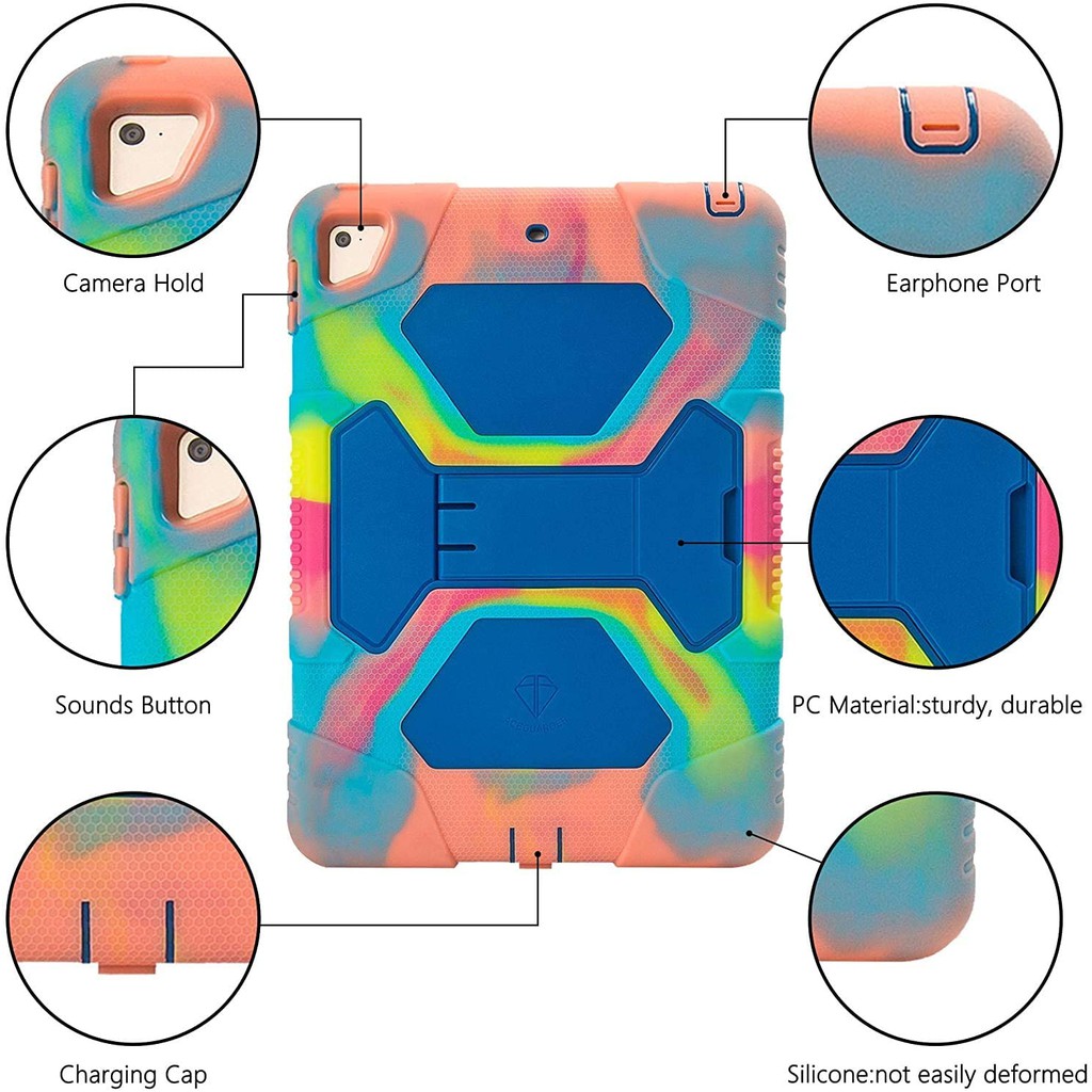 Ốp lưng ipad mini 1,2,3 Silicone Cao Cấp Chông Bám Vân Tay và Mồ Hôi Nhiều Màu Cực Đẹp | BigBuy360 - bigbuy360.vn