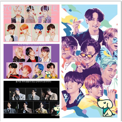 Bộ Tranh Đính Đá 5d Tự Làm Họa Tiết Bts Dễ Thương BTS diamond painting