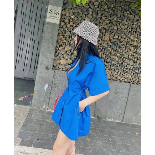 𝗕𝗜𝗚 𝗦𝗜𝗭𝗘 Set Sơ Mi Đùi Bo Eo 𝟲𝟬-𝟵𝟱𝗸𝗴