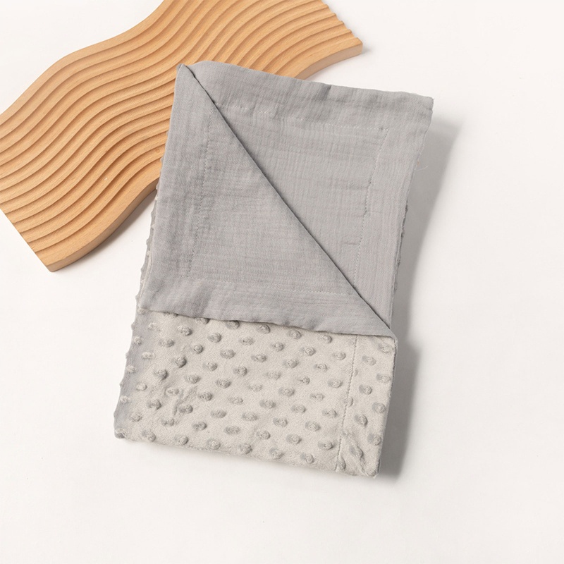 Chăn Cotton Lông Cừu Mềm Mại In Họa Tiết Động Vật Chấm Bi Cho Bé Trai Sơ Sinh