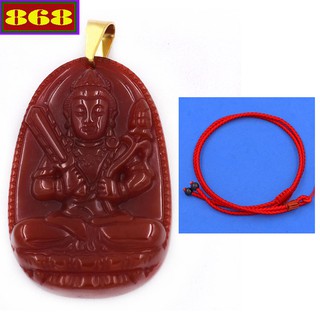Vòng cổ mặt phật hư không tạng đỏ vduomnobv5 - hộ mệnh tuổi sửu, dần - size phù hợp cho nam và nữ
