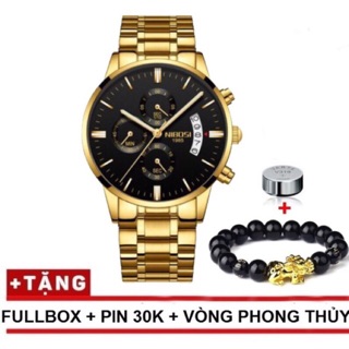 [CHÍNH HÃNG] Đồng hồ nam NIBOSI 1985 V4 dây thép đặc cao cấp, phong cách doanh nhân