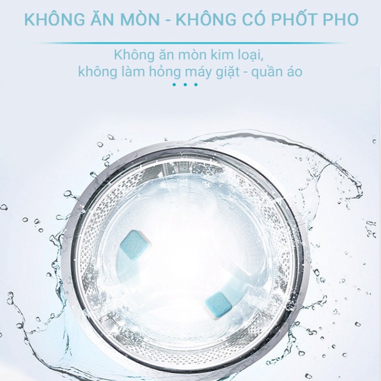 [Bộ 50 Viên] Viên Tẩy Vệ Sinh Lồng - Viên Vệ Sinh  Máy Giặt - Diệt Khuẩn - Tẩy Cặn Bẩn Máy Giặt DC-SHOP