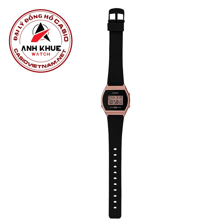 Đồng Hồ Casio Nữ LW-204-1ADF Chính Hãng - Dây nhựa - Vỏ mạ vàng hồng - chống nước WR50M