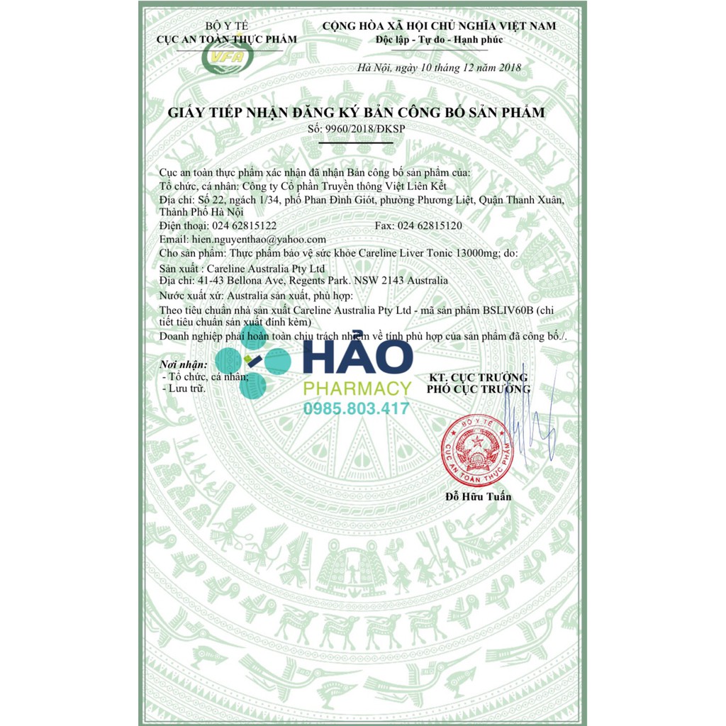 Bổ gan Liver Tonic