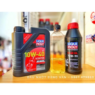 Dầu Nhớt xe tay Ga Liqui Scooter Race 10W40 + Láp 75W90 Gear Oil Tổng Hợp 150cc