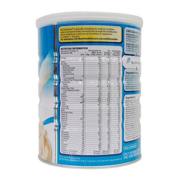 Sữa Kid Essentials Nutritionally Complete 800g Úc