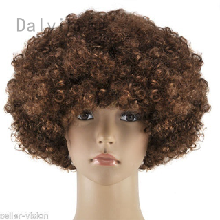 Bộ tóc giả xoăn phong cách châu Phi 70s