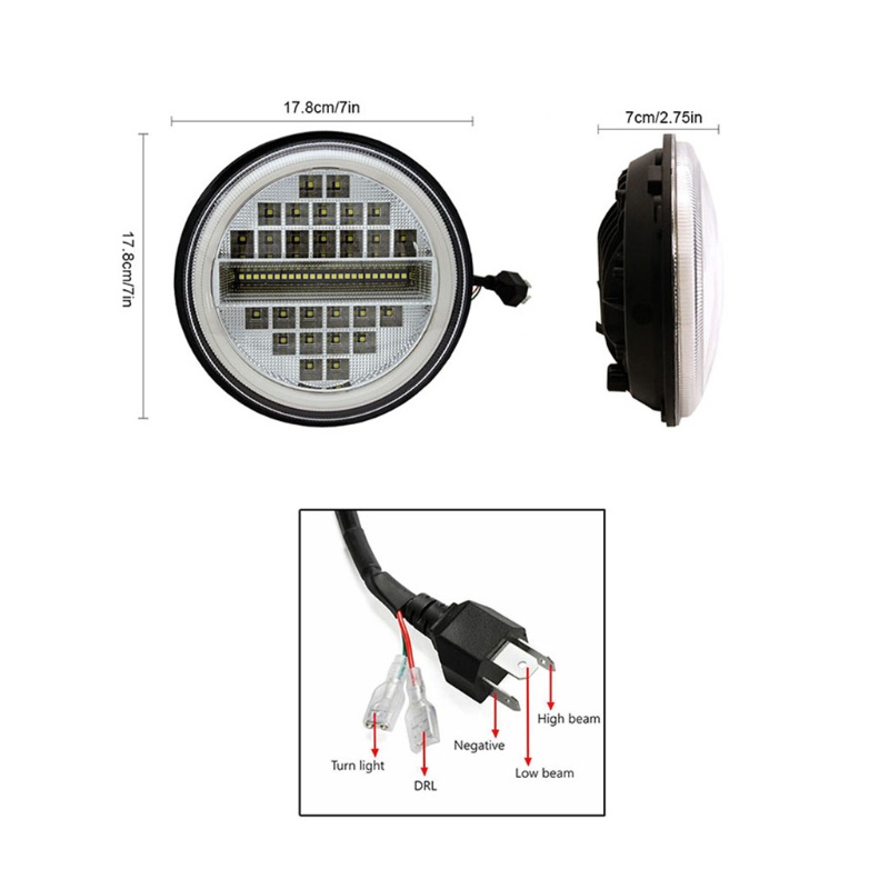 Đèn Pha LED 400W Chất Lượng Cao Cho Jeep-Wrangler