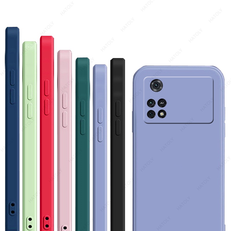 Ốp Điện Thoại Silicon Màu Trơn Thời Trang Cho Xiaomi Redmi 10C 10 Note 11 Poco M4 Pro 4G X4 Pro 5G F3 X3 M3