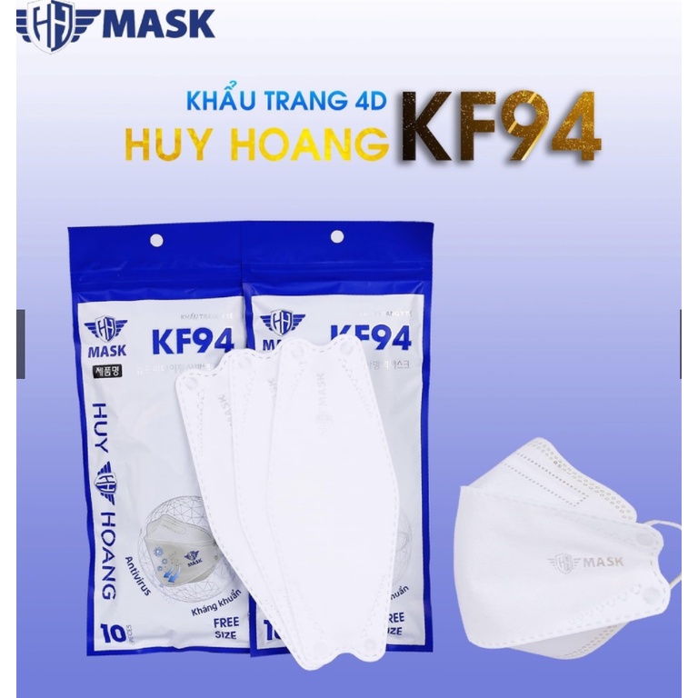 THÙNG 300 CHIẾC KHẨU TRANG KHÁNG KHUẨN 4D  MASK KF94 CẤU TRÚC ĐA LỚP ÔM SÁT MẶT