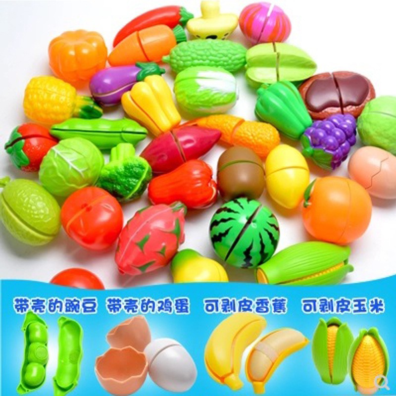 Bộ đồ chơi cắt rau củ trái cây dạy học cho trẻ tiện dụng