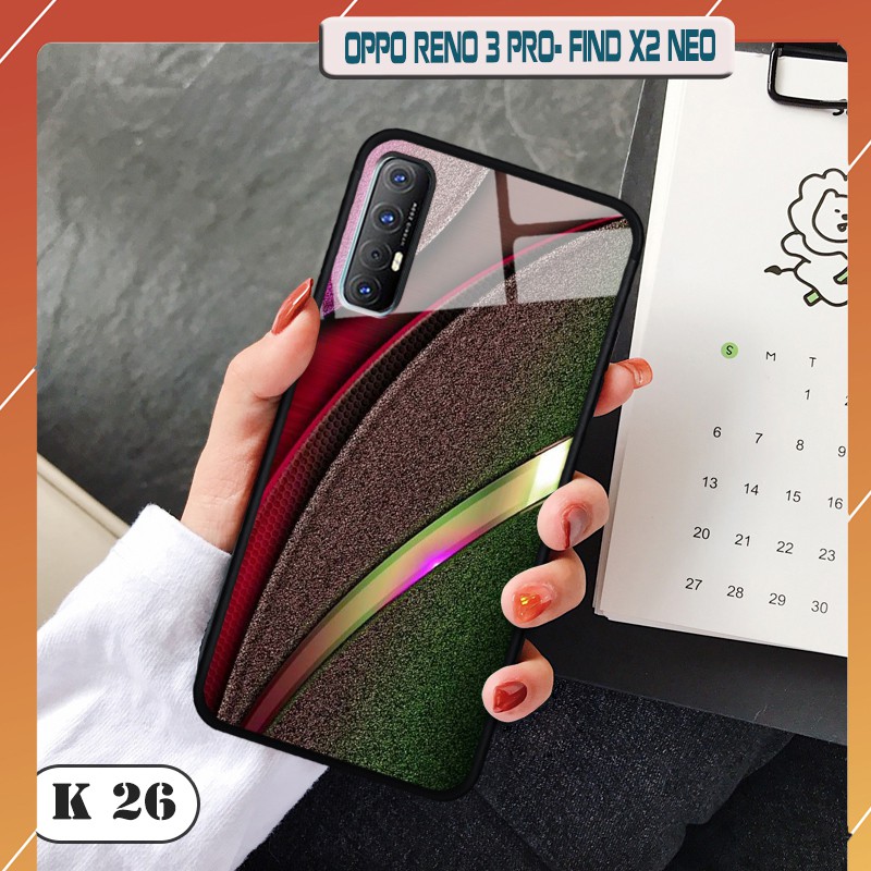 Ốp lưng kính 3D cao cấp Oppo Reno 3 Pro/ Find X2 Neo