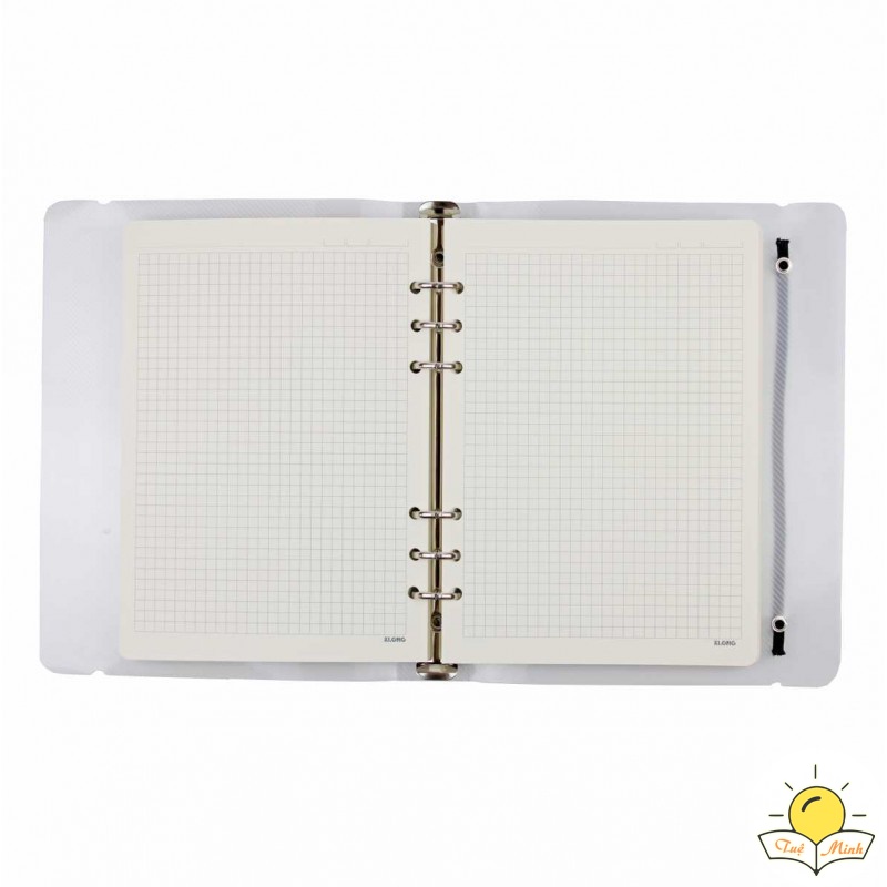 Sổ còng Klong giấy caro A5-B5-A4 MS 994-550-540 gồm File còng sắt + 100 tờ, Binder làm Bullet journal