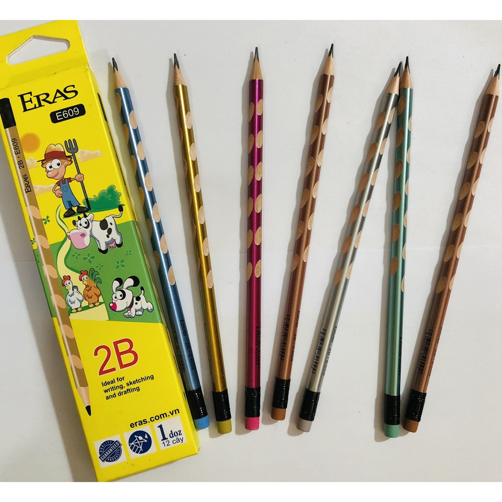 Chì gỗ 2B định vị 3 cạnh E609