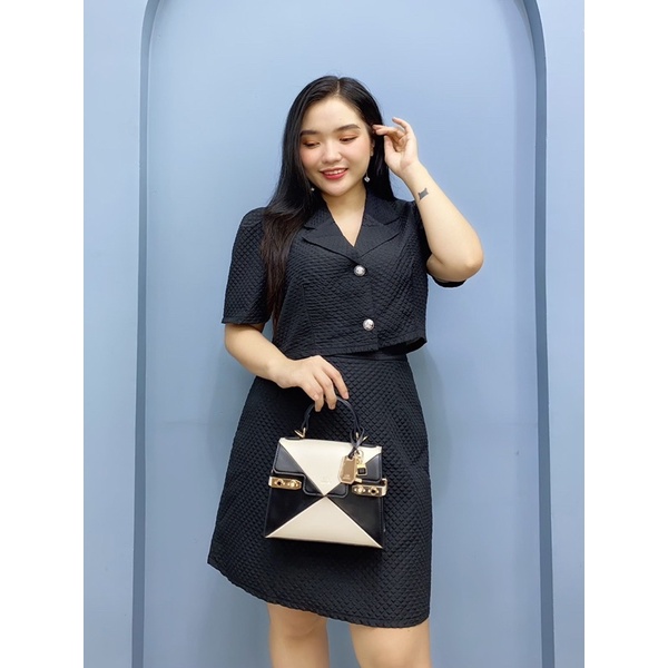 Set Vest 2 Nút Cực Sang Đi Tiệc Đi Chơi Đẹp Khỏi BànDành Cho Các Nàng Thơ| Mẫu Tiểu Thư Cực Cute| Dành Có Form Bigsize