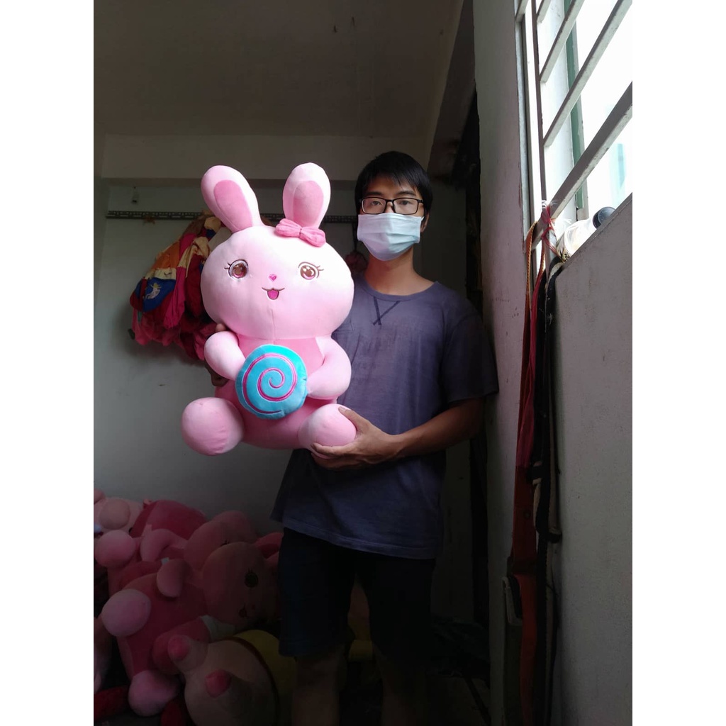 Gấu Bông Thỏ Bông Thỏ ôm keo, Thỏ ôm bình sữa