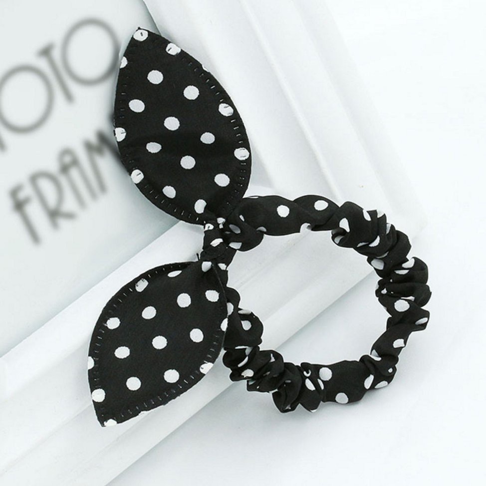 Pearl Knotted Hair Circle Round Ball Jelly Color Hair Rope Tied Hair5459