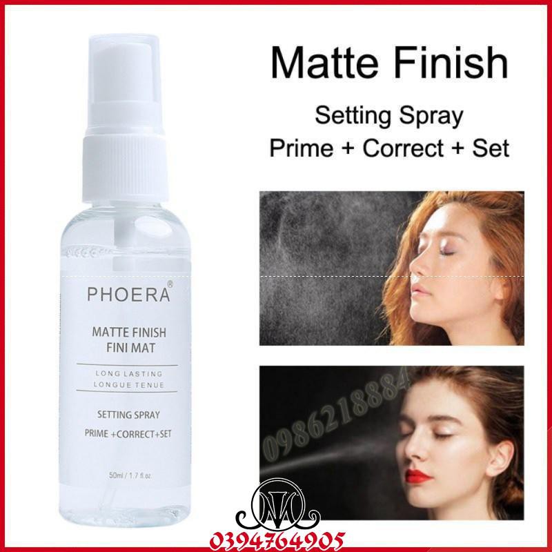 Xịt cố định lớp trang điểm PHOERA dưỡng ẩm kiềm dầu MO23