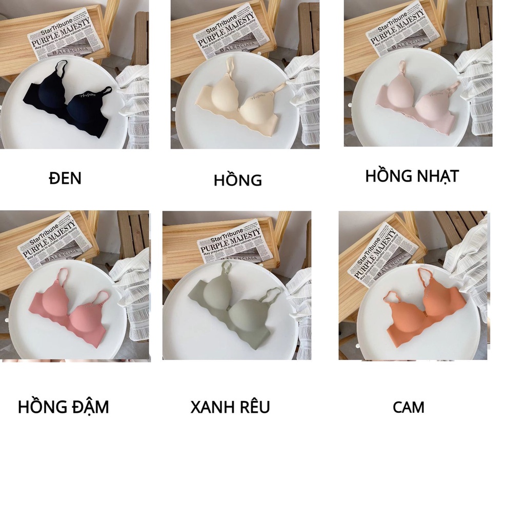 Áo Lót Nữ - Áo Ngực Nữ đúc su không gọng viền sóng cao cấp nâng vòng 1 gợi cảm mã AL41