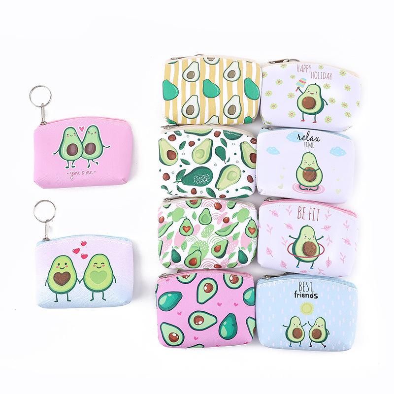 Ví đựng tiền xu mini hình quả bơ dễ thương