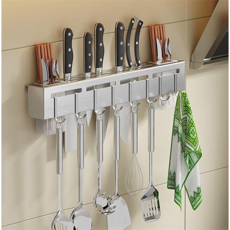 Giá Treo Đồ Nhà Bếp, Giá Cài Dao, Kéo Đa Năng Bằng Inox Không Gỉ IKA.HOME | BigBuy360 - bigbuy360.vn