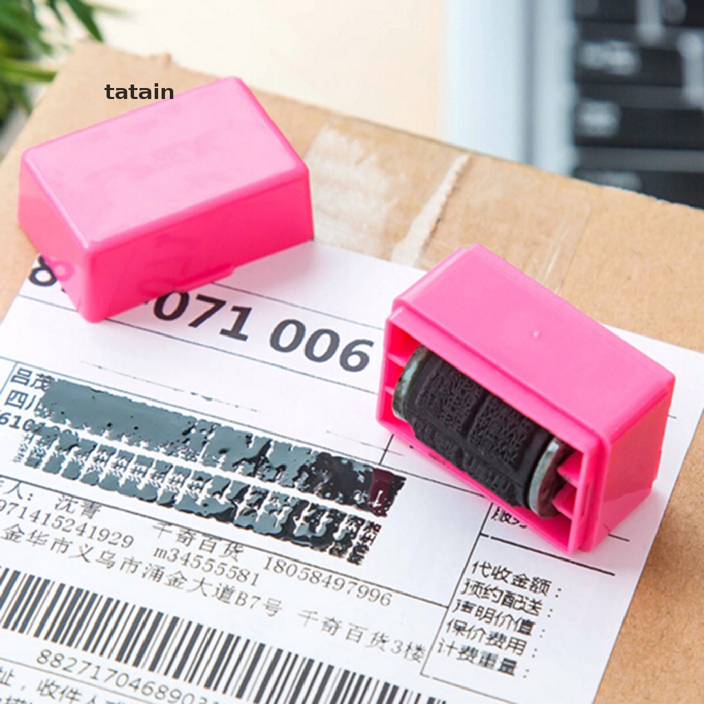 [TAT] NEW Confidential Seal Security Hide ID Garbled Self-Inking Rubber Stamp Protect Identity Theft Stick Confidential