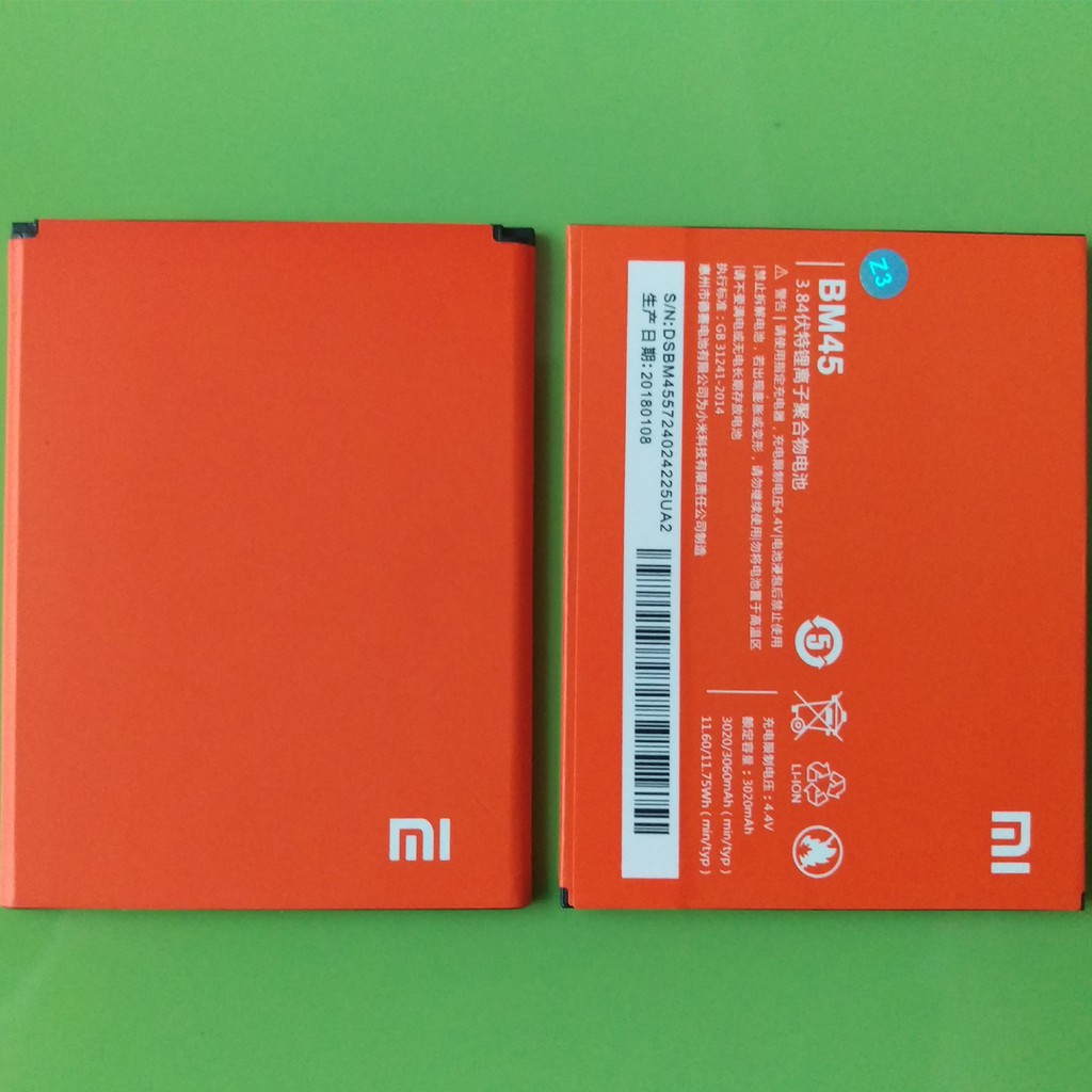 Pin Xiaomi Redmi Note 2 (BM45) - CAM KET ZIN 100%