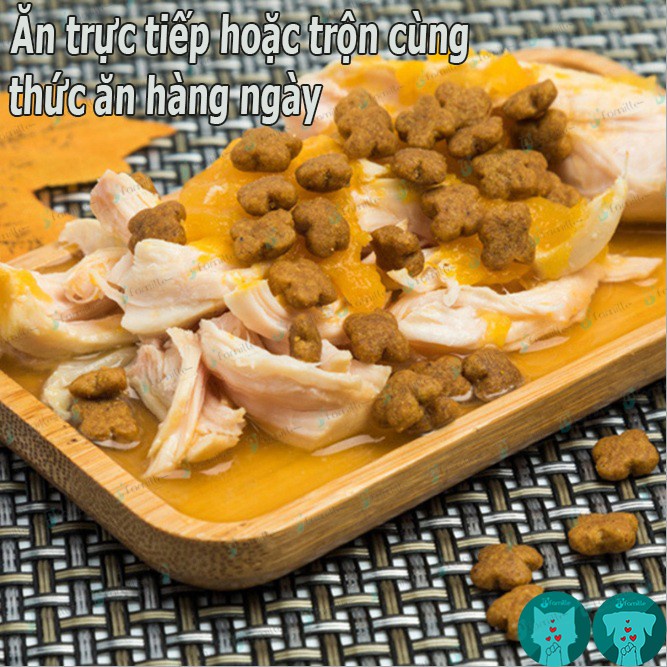 [MỀM MỊN]Snack Cho Thú Cưng JFamille, Ức Gà Hấp Bí Ngô, Cung Cấp Protein, Rau Củ. Gói 50gr Tiện Dụng. JF88