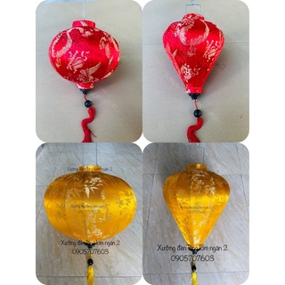 Đèn lồng hội an vải gấm cực đẹp size (30,40,45,60cm) chuyên trang trí đám cưới vsf trung thu