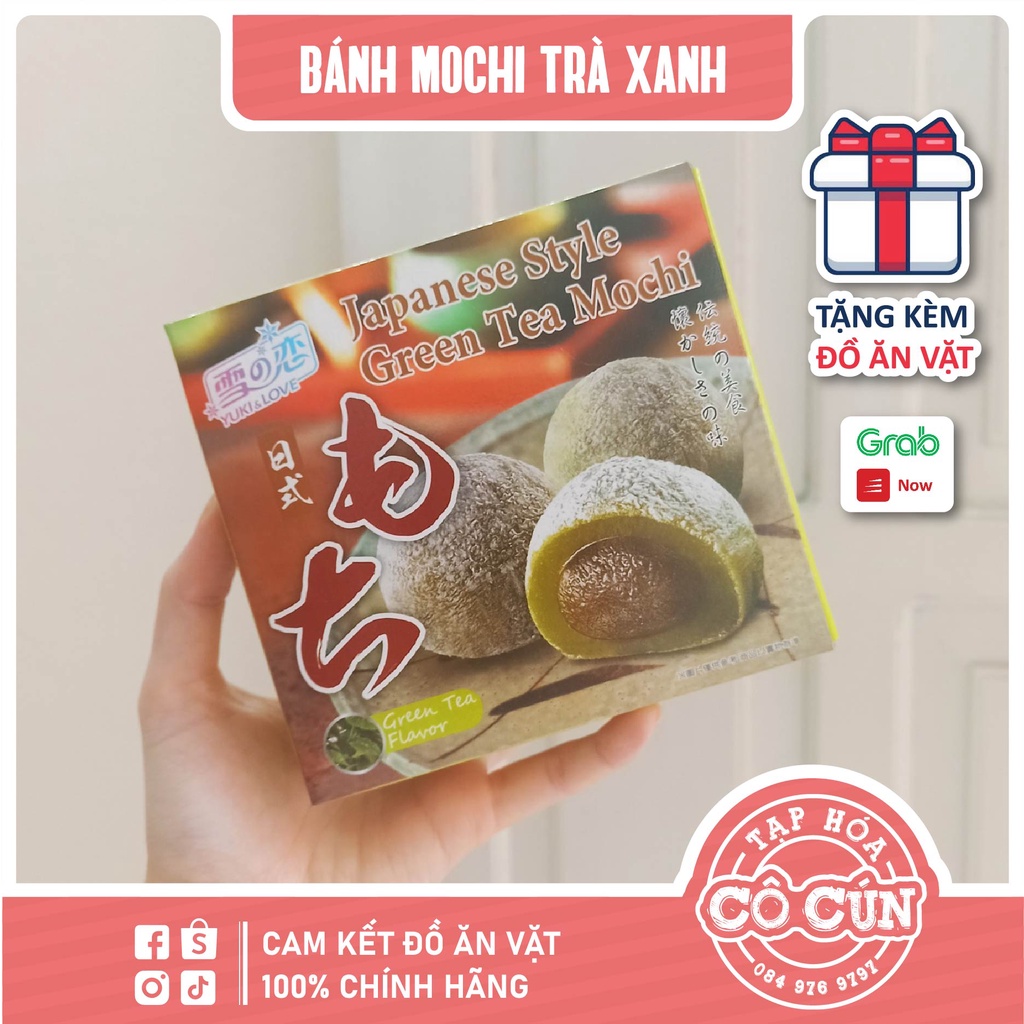 Bánh mochi Đài Loan các vị - Hộp 140g - Tặng đồ ăn vặt cô cún
