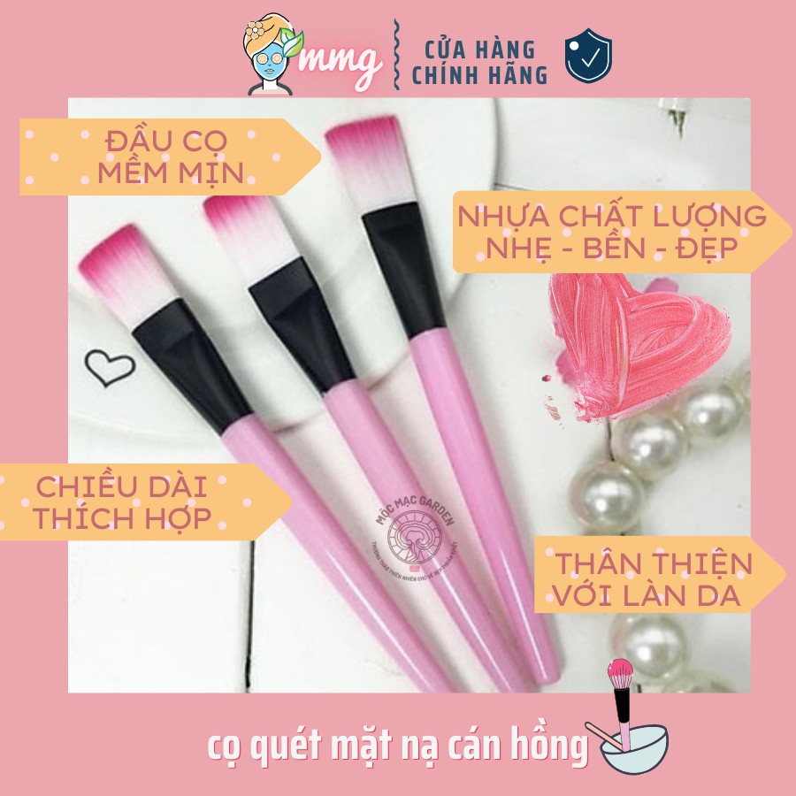 Cọ Đắp Mặt Nạ (Cán Hồng) mềm mại, an toàn