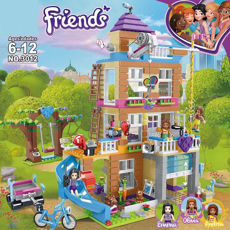 Đồ Chơi Lắp Ráp Xếp Hình Mô Hình Ngôi Nhà Tình Bạn House Of Friendship Model 3012 Với 868 Mảnh Ghép