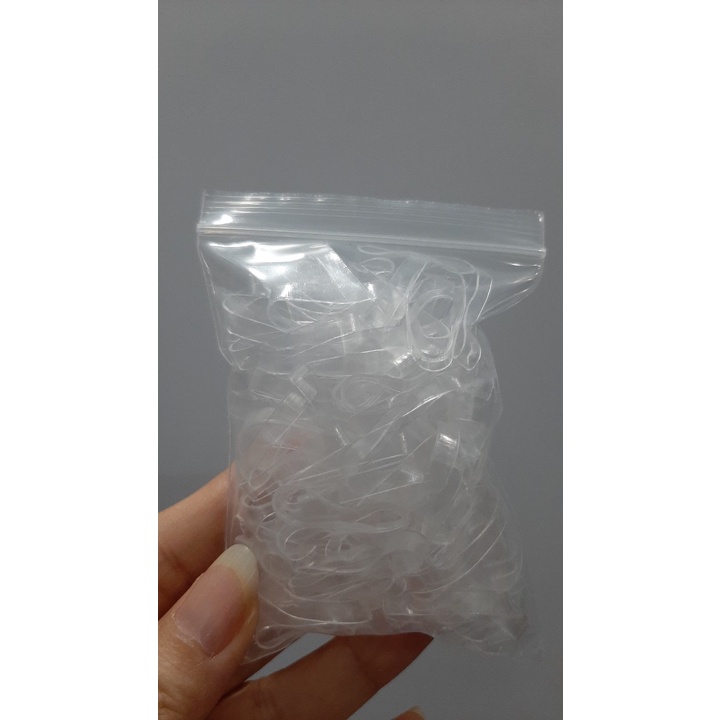 1 Túi Zip Cột Tóc Cao Su Co Giãn Size Trung