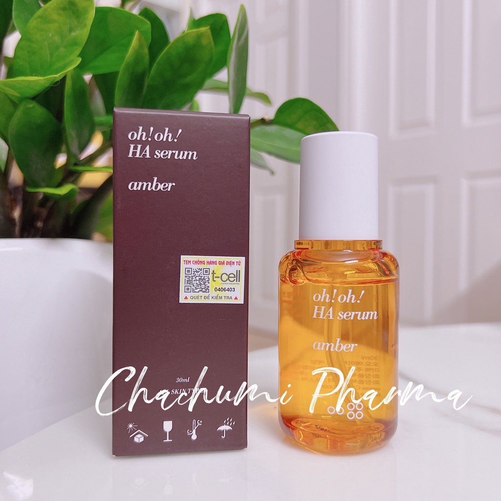 Tinh Chất Dưỡng Ẩm Chuyên Sâu oh!oh! HA Serum: amber 30ml