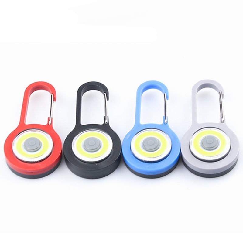 Đèn LED COB Mini 3 Chế Độ Chống Thấm Nước Có Móc Khóa Tiện Dụng Cho Dã Ngoại/ Cắm Trại