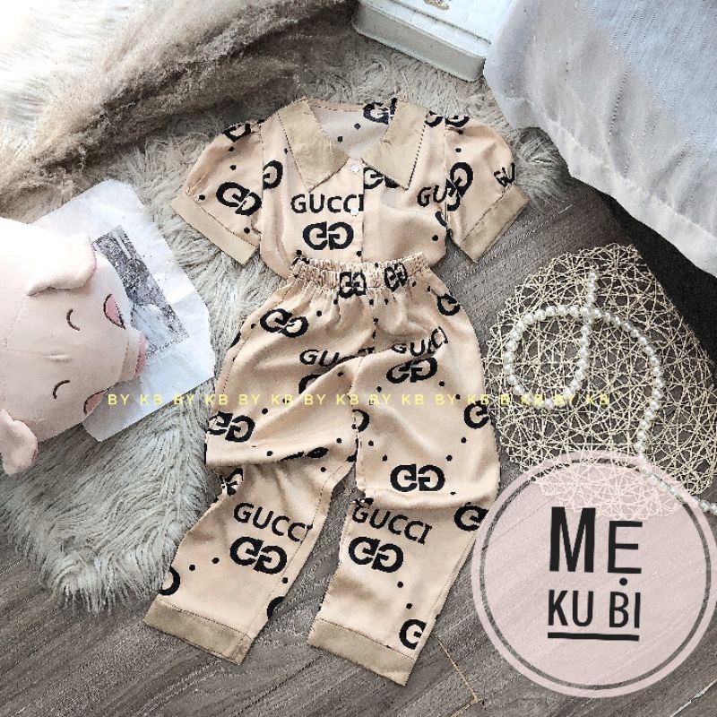 Pizama áo cộc quần dài bé gái (12_42kg)