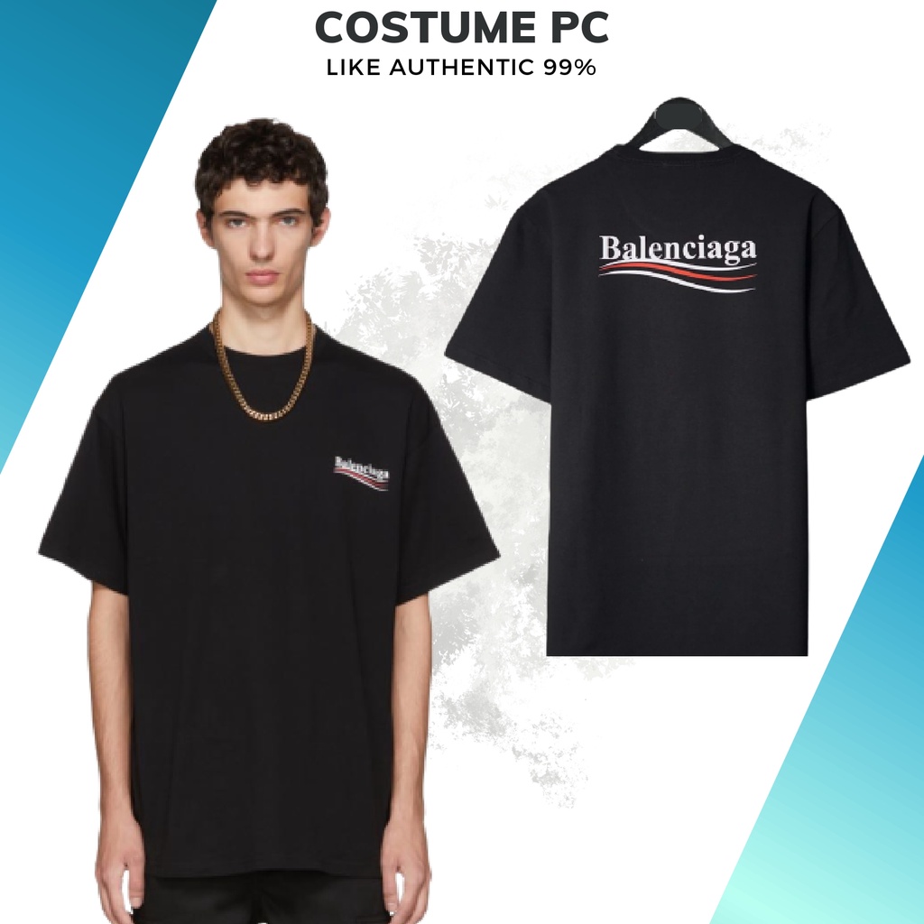 Áo thun Unisex Balenciaga Wave phông tay lỡ nam nữ oversized Form rộng.