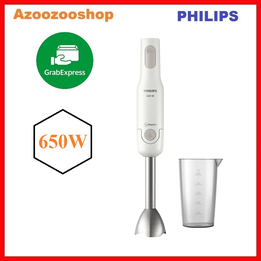 [Mã ELHA03 giảm 5% đơn 300K] Máy Xay Cầm Tay Philips Promix HR2534 650W Thanh Inox - Hàng Chính Hãng