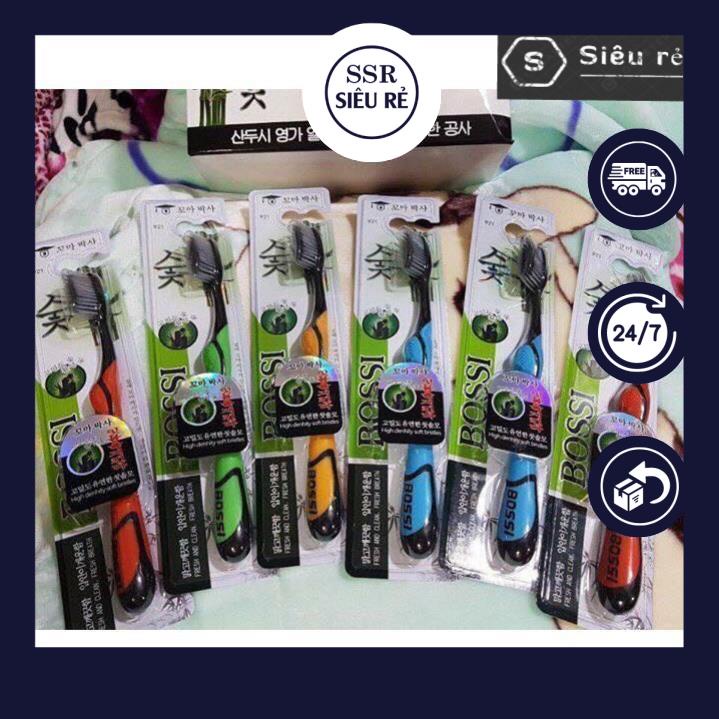 Bàn chải đánh răng SSR Bossi làm từ than hoạt tính Hàn Quốc