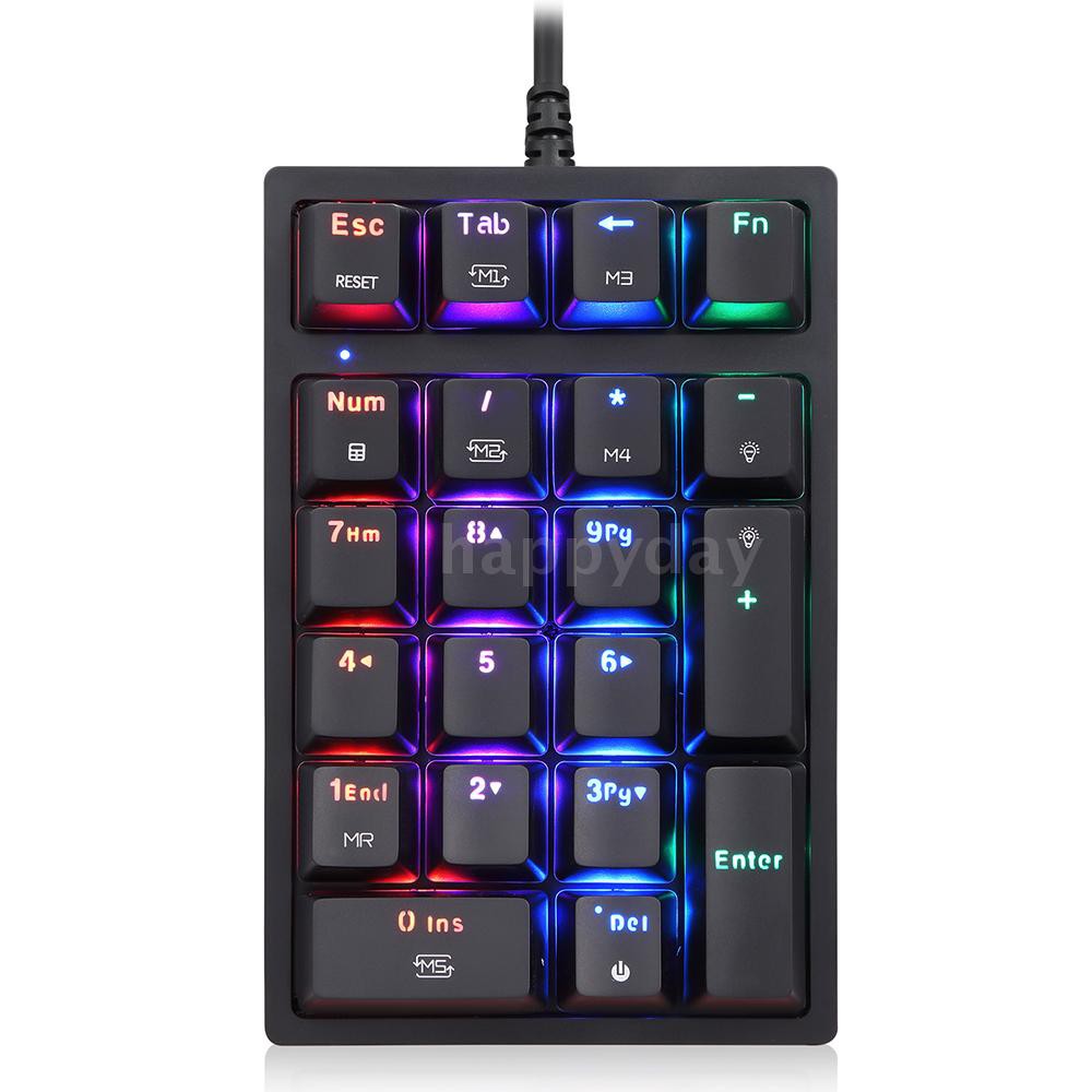 Bàn Phím Cơ Motospeed K24 21 Phím Có Dây Với 13 Rgb