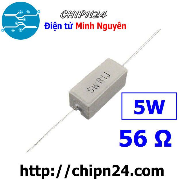 [3 CON] Điện Trở Công Suất 56R 5W