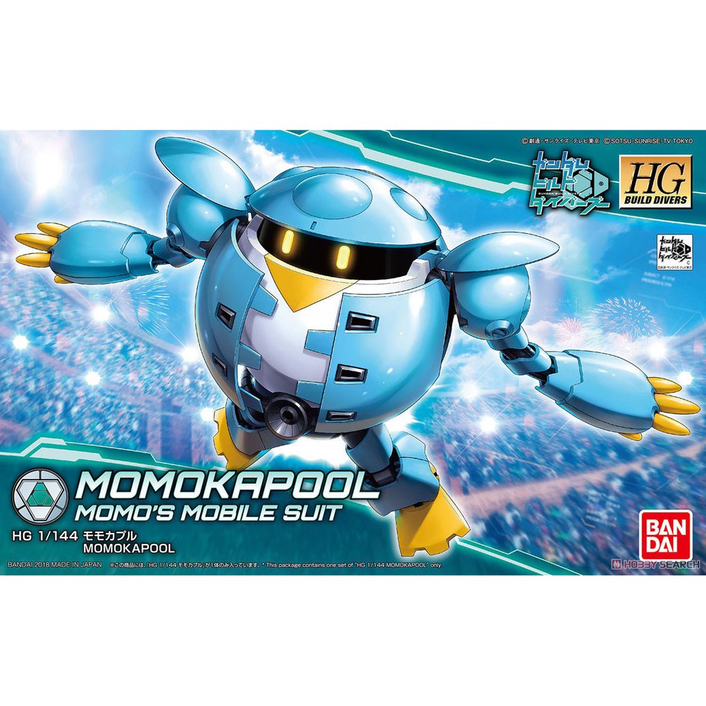 Mô Hình Gundam HG Momokapool Bandai 1/144 HGBD Build Divers Đồ Chơi Lắp Ráp Anime Nhật Bản
